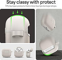Чохол CYRILL Kajuk для навушників Apple AirPods 4 (2024) - Cream, фото 3