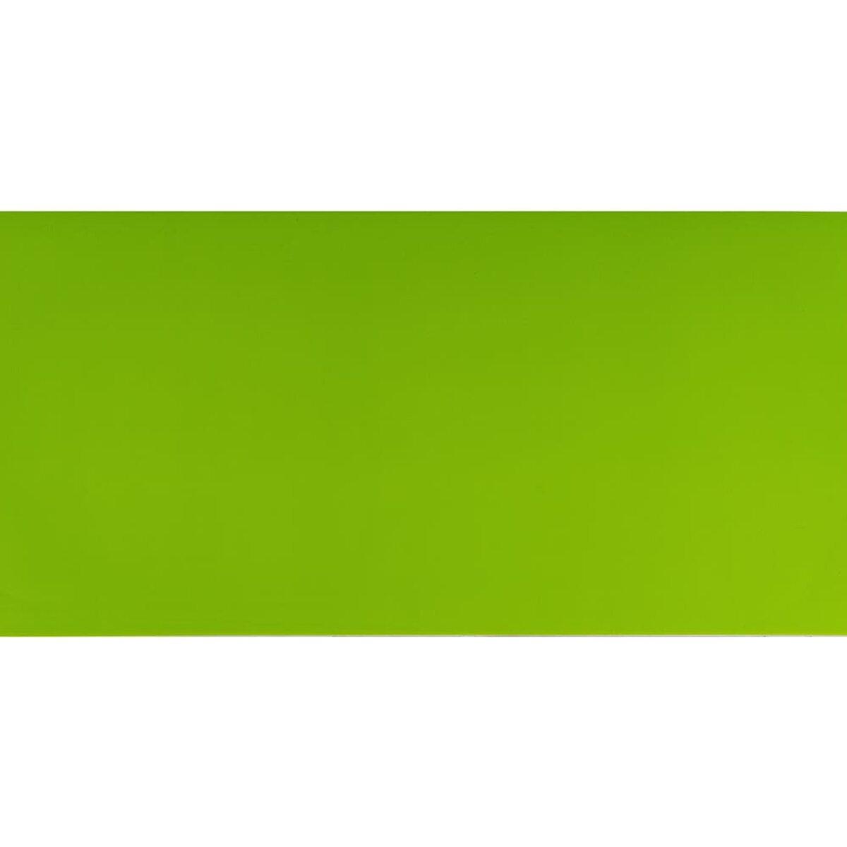 Самоклеюча стінова PET плитка Зелена однотонна 600*300*2мм