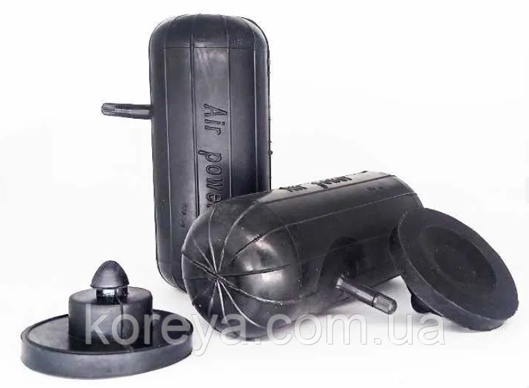 Пневмоподушки Ssangyong санг йонг Musso мусо AIR POWER (пара) D 85, H 200 + 2 відбійники, фото 1