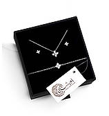 Комплект срібних прикрас конюшина "Маленький Клевер" набір: підвіска,сережки,браслет - срібло 925 EGYPT SILVER