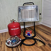 Газовий обігрівач Nurgaz 310-P 3 квт + балон 8 л + редуктор