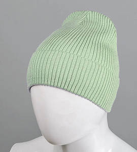 Базова шапка Резинка на ФЛІСІ (201030ф), Св.М'ята