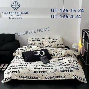 Велюрова постільна білизна Євро розмір, фото 1