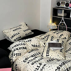 Велюрова постільна білизна Євро розмір, фото 3