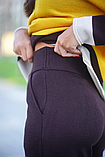 В'язані жіночі брюки прямі 50% вовна, фото 2