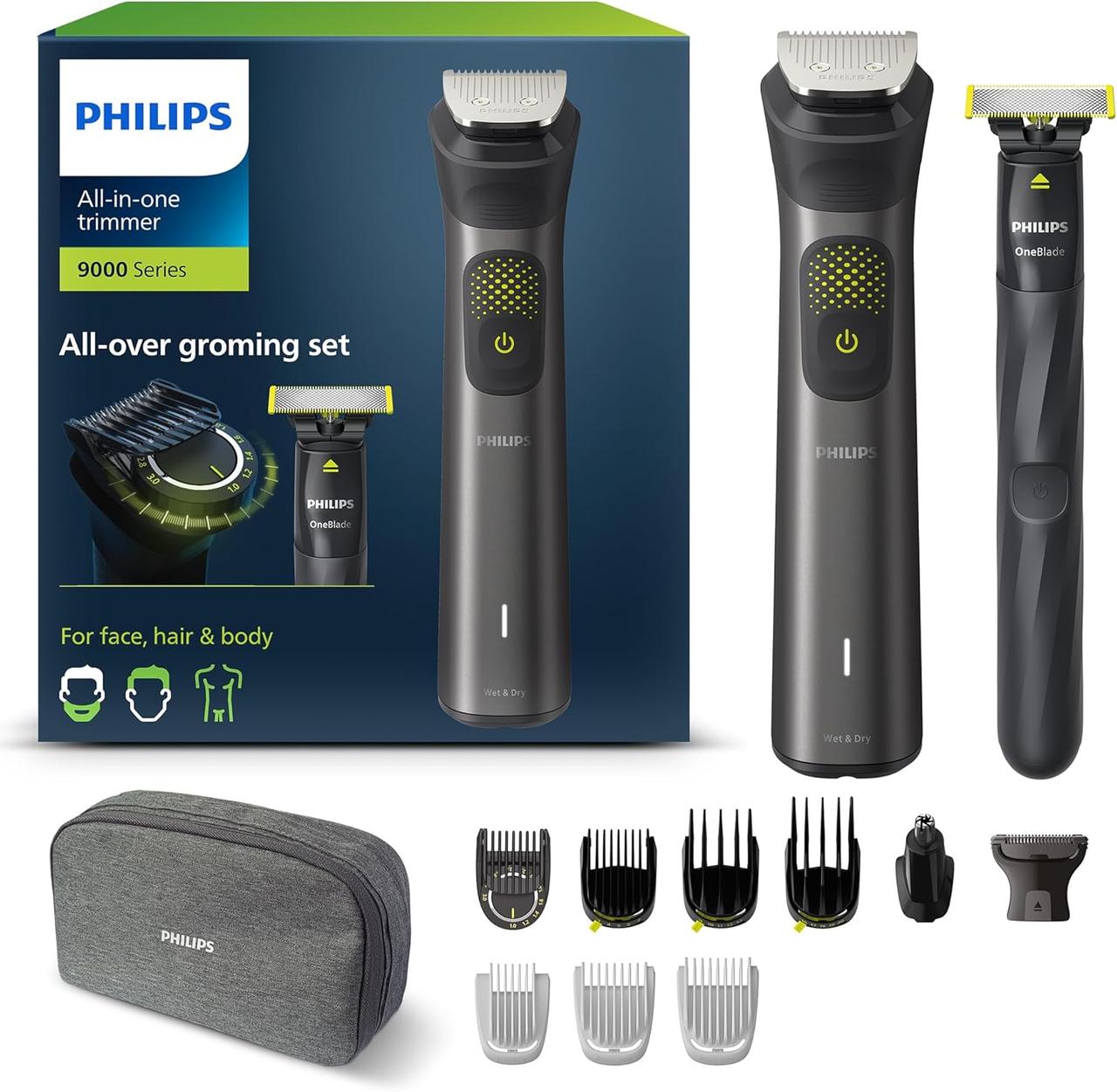 Машинка для стриження + тример Philips Multigroom Series 9000 MG9530/15