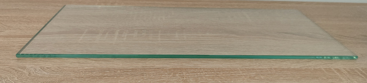 Полиця скляна пряма 6 мм прозора 60 х 15 см, фото 1