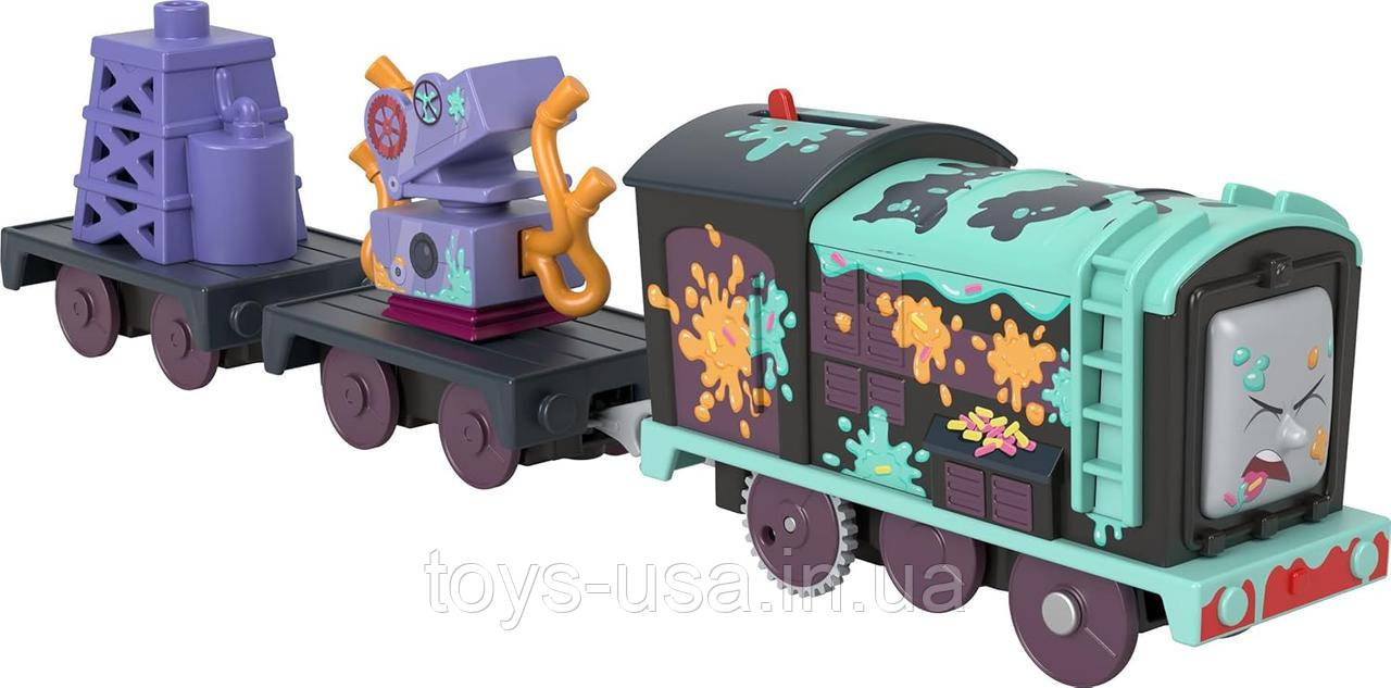 Паровозик потяг моторизований Дізель Thomas & Friends Motorized Toy Train Frosting Diesel Engine Cargo Car &