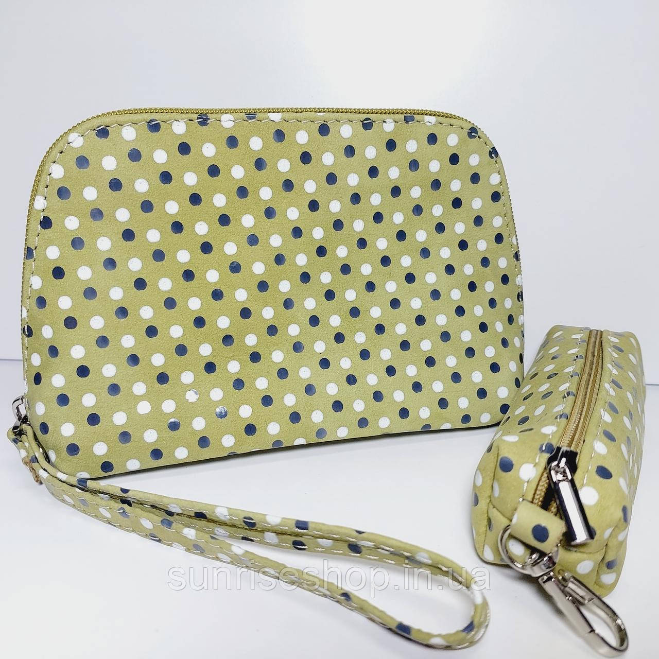 Набір Косметичка шкіряна з чохлом для ключів