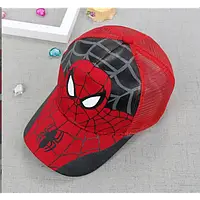 Кепка бейсболка для хлопчика з сіткою Павук Spider-man червона дихаюча 50-56