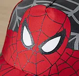 Кепка бейсболка для хлопчика з сіткою Павук Spider-man червона дихаюча 50-56, фото 2