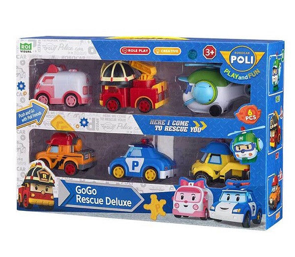 Robocar POLI Ігровий набір Рятівники делюкс (6 шт) (серія GoGo)