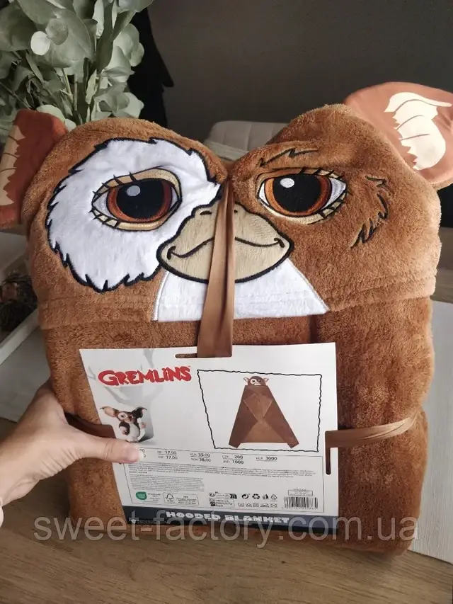 Плед Gremlins Hooded Blanket, фото 1
