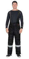 Штани зимові утеплені синтепоном (чорні) СОП