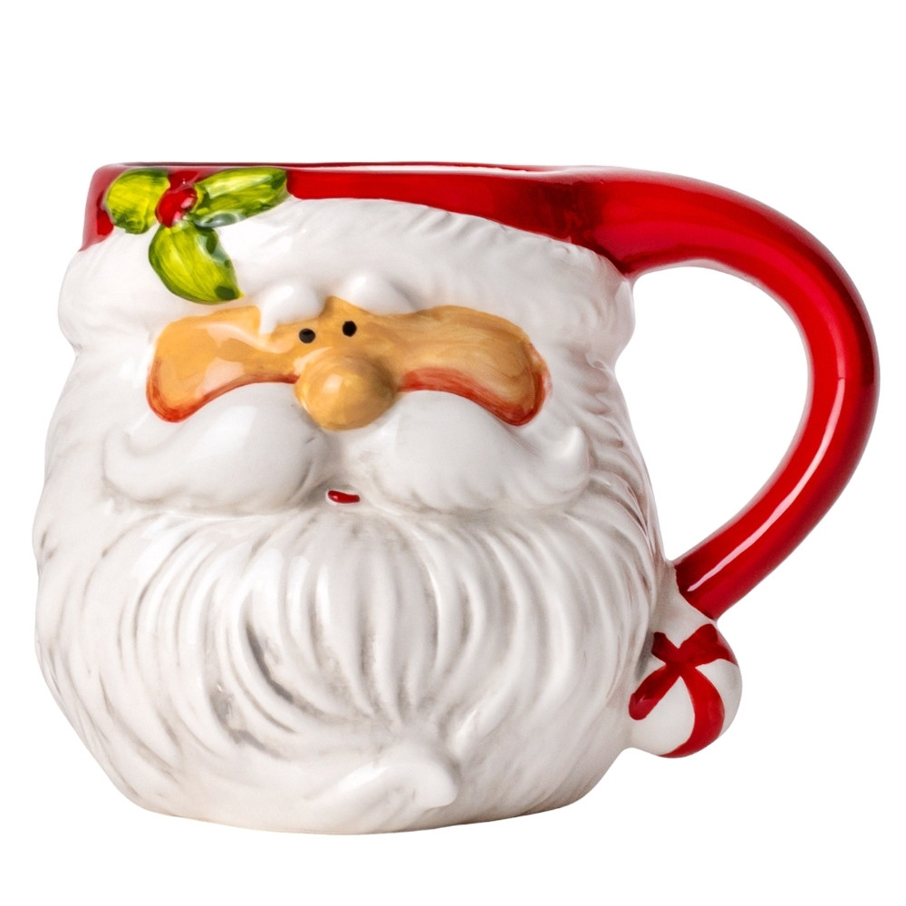 Подарункова новорічна чашка Санта 500 мл 16021-003 Уцінка