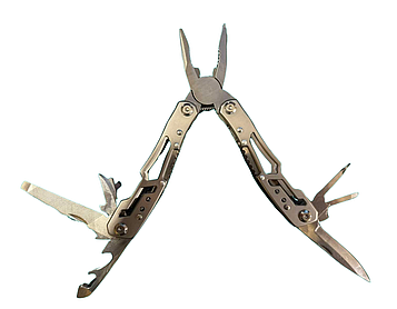 Мультитул 9 в 1 з чохлом Solve Сірий KT6001908 PeremogaUA