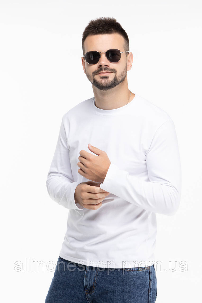 Лонгслив мужской OnMe CTM OM-MBC02307 2XL Белый (2000989912774 ...