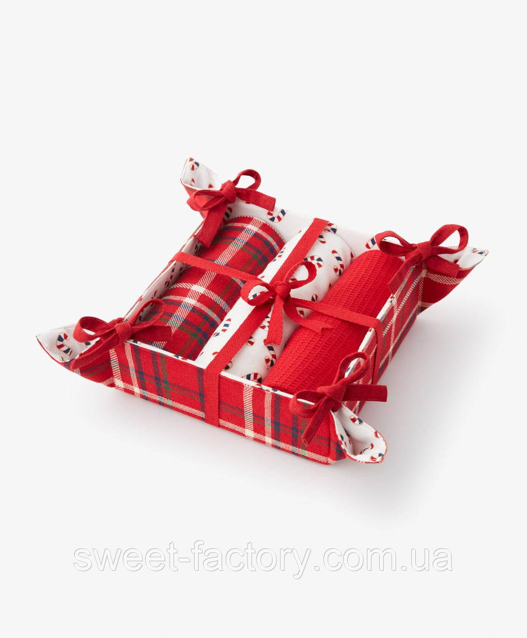 Кухонні рушники Pepco Kitchen Towels in a Basket 3s, фото 1