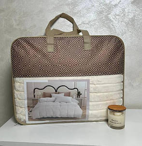 Велюрова постільна білизна Шарпей королевский Євро Молочний, фото 2