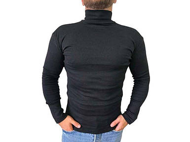 Гольф чорний чоловічий на флісі арт.022 р.50 ТМ OSM FG