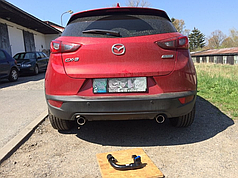 Фаркоп Mazda CX-3 2015- (Мазда CX 3) швидкоз'ємний гак на ключах