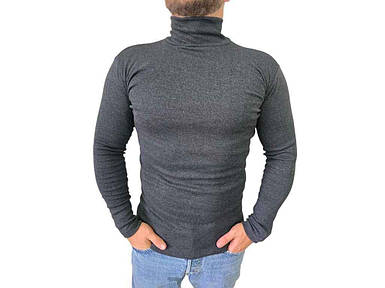 Гольф сірий чоловічий на флісі арт.022 р.3XL ТМ OSM FG