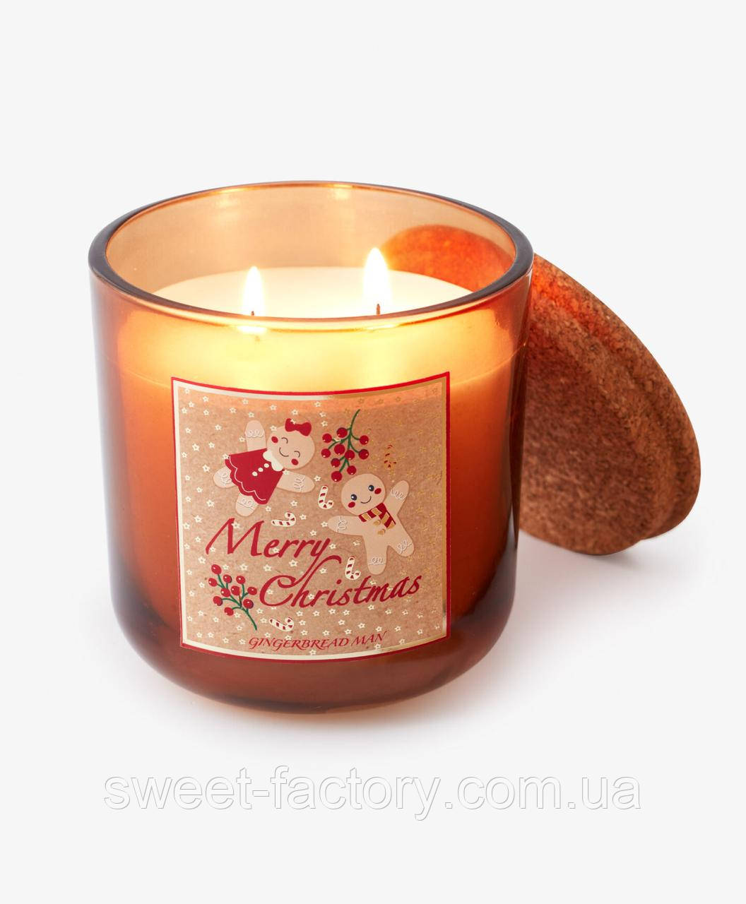 Свічка Pepco Candle Merry Christmas Gingerbread Man, фото 1