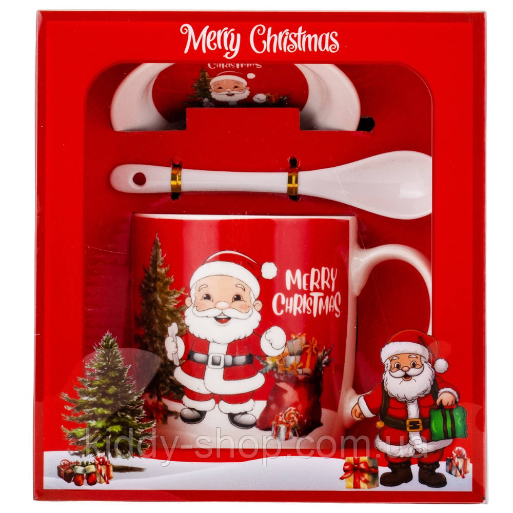Кружка "Santa with gifts", 350 мл * Рандомний вибір дизайну ELISEY, фото 1