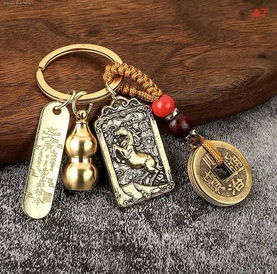 Металевий брелок Кінь символ року 2026