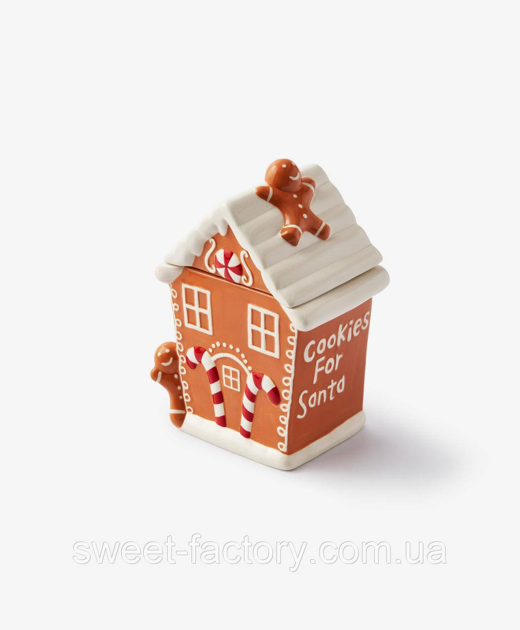 Керамічна банка Pepco Cookie Container Christmas 1300ml, фото 1