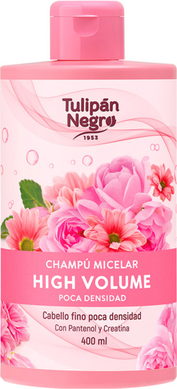 Шампунь міцелярний для обсягу волосся TULIPAN NEGRO, 400 мл