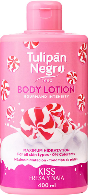 Лосьйон для тіла Полуничний крем TULIPAN NEGRO, 400 мл