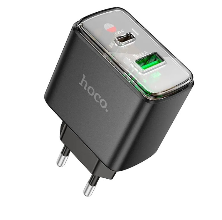 МЗП Hoco CS42A Smart PD30W+QC3.0 charger(EU) Black