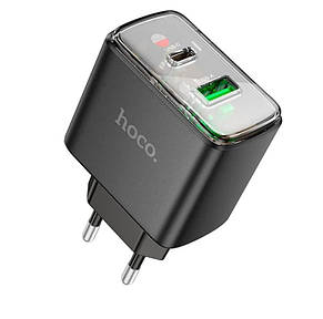 МЗП Hoco CS42A Smart PD30W+QC3.0 charger(EU) Black, фото 1