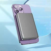 Power Bank Hoco Q26A Joy PD20W magnetic fast charging power bank(10000mAh) Gray, фото 4