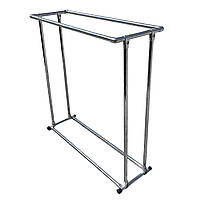 Стійка для одягу хромована "Острів" шириною 130 (см) посилена