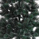Ялинка штучна C 67105 висота 210 см сосна глітер, фото 3