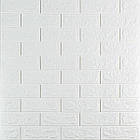 3D панель самоклеюча 690х780х5мм цегла Білий (001-5) SW-00000029