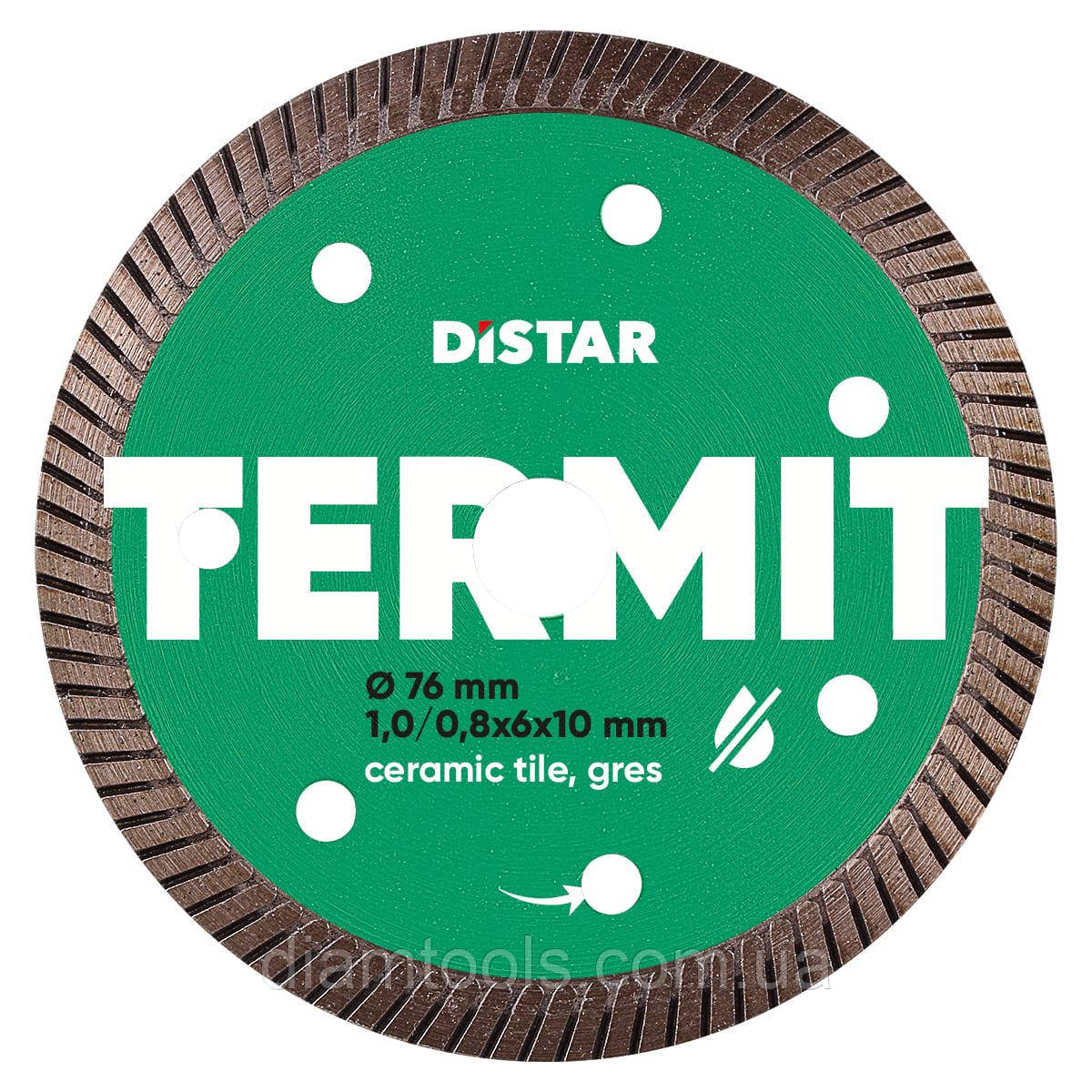 Диск алмазний по керамограніту Distar Termit 76x10x1.0