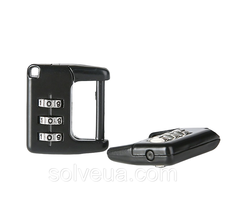 Кодовий Замок Lock NUMERICAL Small Black Solve KT6009001 solve