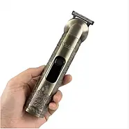 Акумуляторна машинка для стрижки волосся з різними насадками та дисплеєм VGR V-109 Універсальний триммер 6 в 1, фото 3