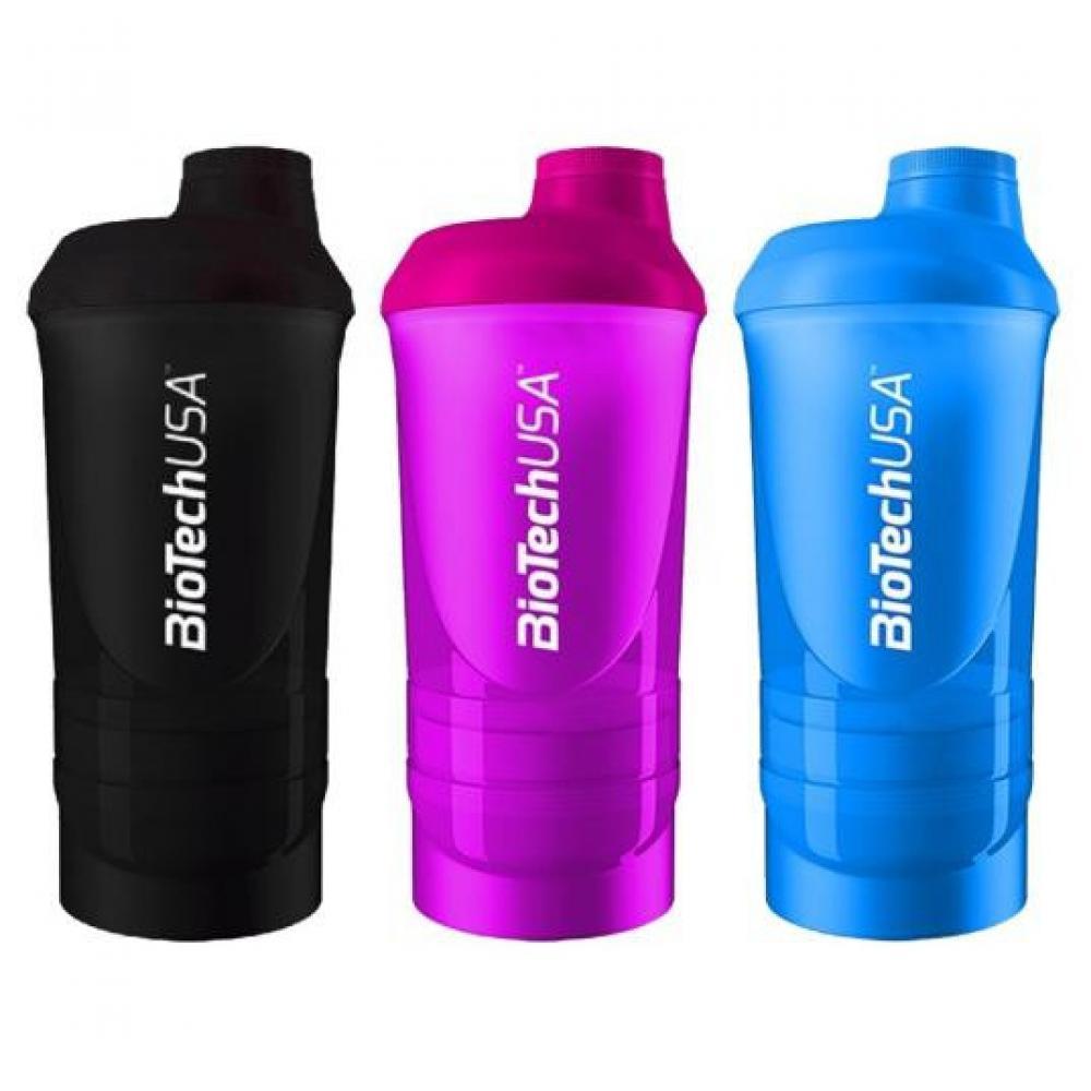 Shaker Wave - 600ml plus 250ml plus 100ml Black-smoked
