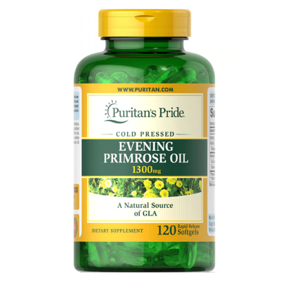 Evening Primrose Oil 1300 mg with GLA - 120 Softgels