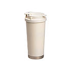 Термочашка Coffee з нержавіючої сталі з ремінцем 500 мл бежева HP-14-17BE, фото 3
