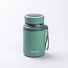 Термос Fashion з датчиком температури 700 мл Оливковий HP-14-20GR, фото 2