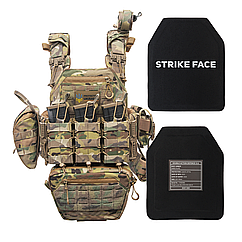 Бронежилет 6 класу захисту ShieldPro Armor Gen 1 + 9 підсумків Мультикам