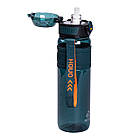 Пляшка для води Houo спортивна 1 літр з фліп кришкою темно-зелена HP-14-33GR, фото 3