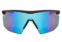 Окуляри захисні Pyramex PMXSPEC (blue mirror) Anti-Fog, сині дзеркальні лінзи в чорно-синій оправі, фото 4