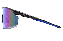 Окуляри захисні Pyramex PMXSPEC (blue mirror) Anti-Fog, сині дзеркальні лінзи в чорно-синій оправі, фото 5