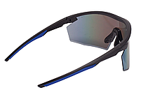 Окуляри захисні Pyramex PMXSPEC (blue mirror) Anti-Fog, сині дзеркальні лінзи в чорно-синій оправі, фото 7